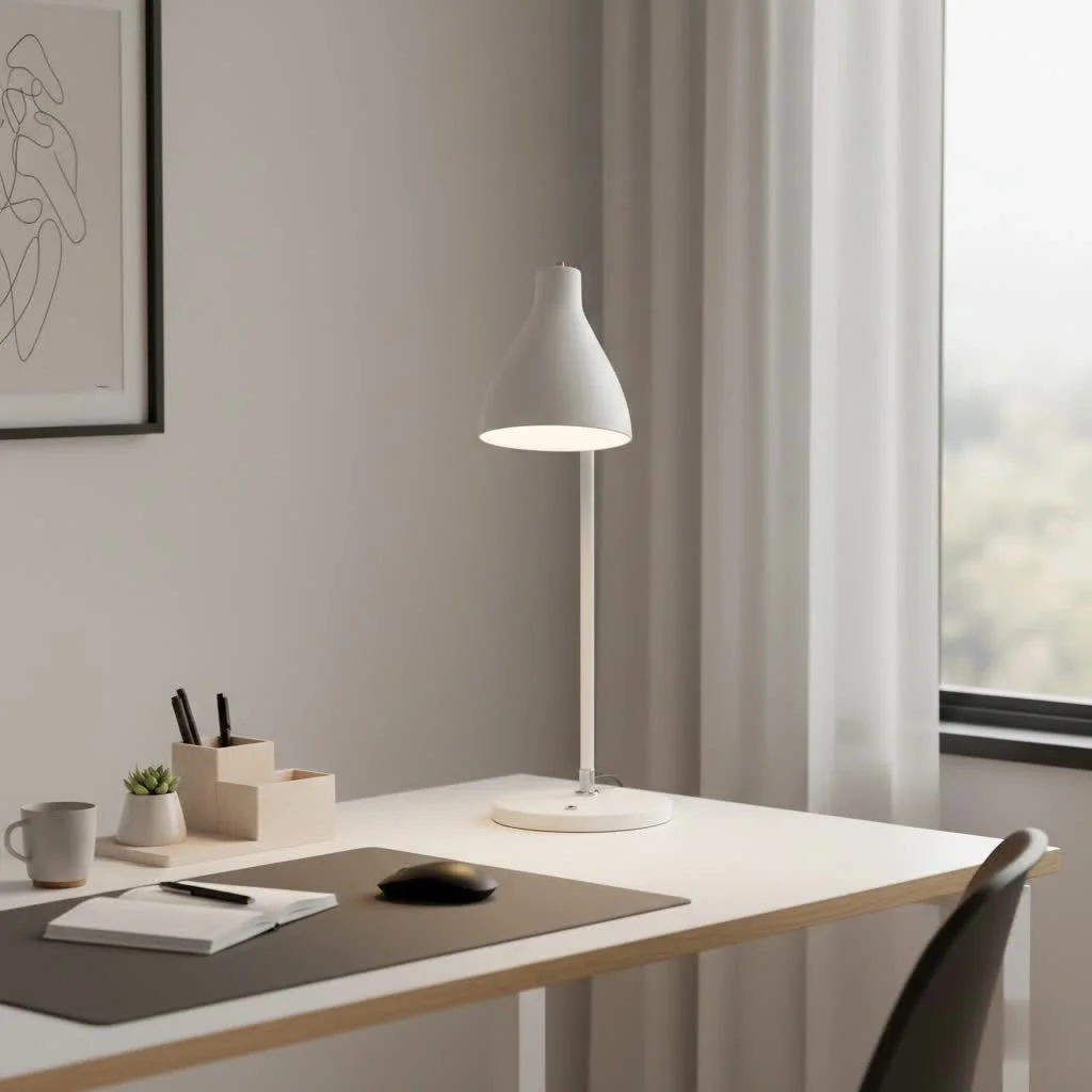 BenQ e-Reading LED Desk Lamp illuminating a desk